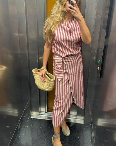 Falda Raya Roja