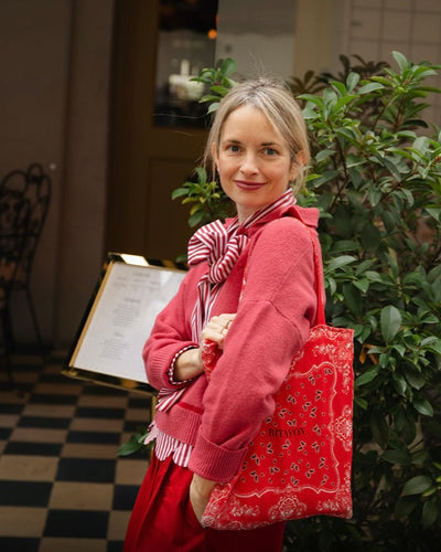 Tote Mediano Bandana Rojo
