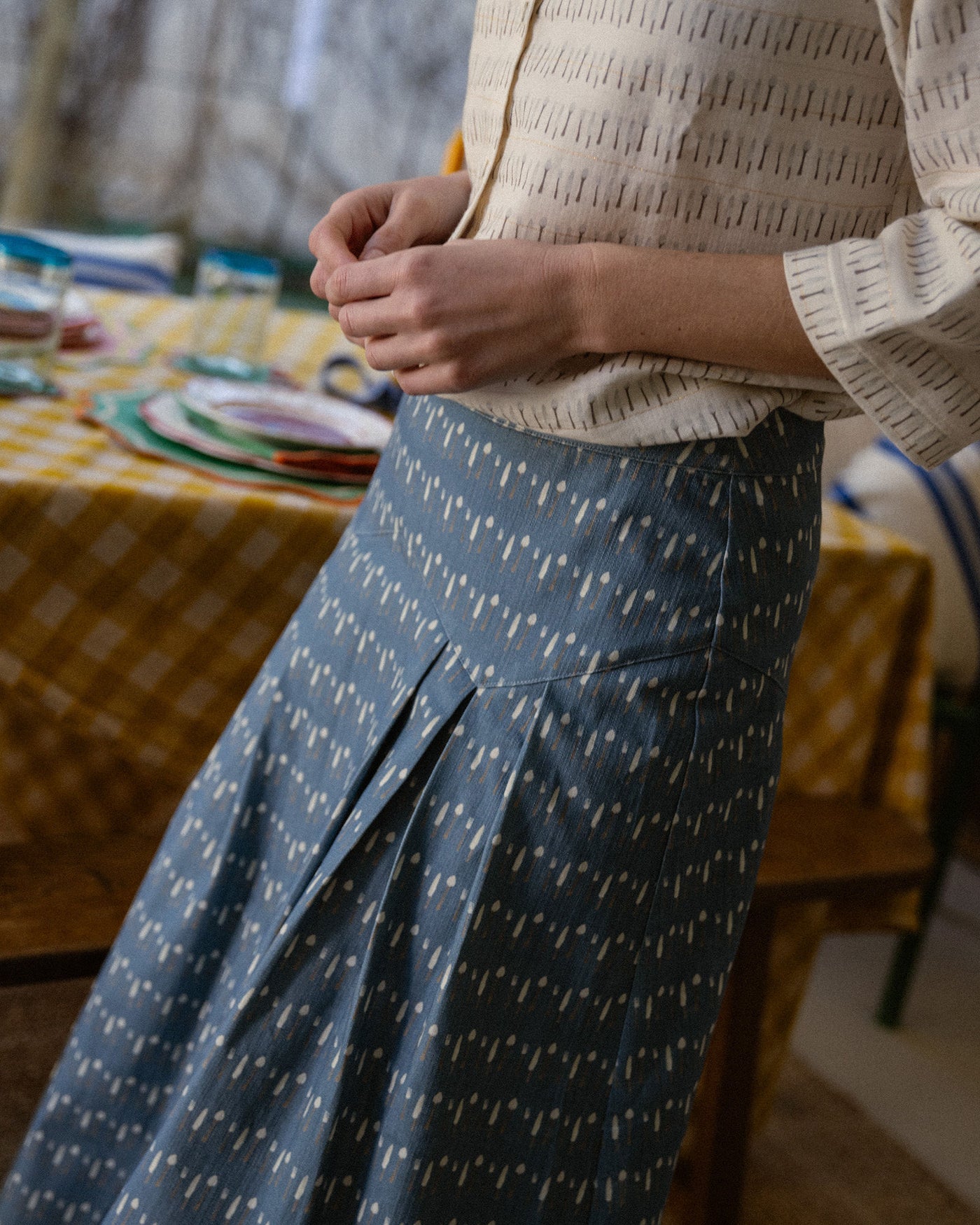 Falda-Midi-estampada-Spoon