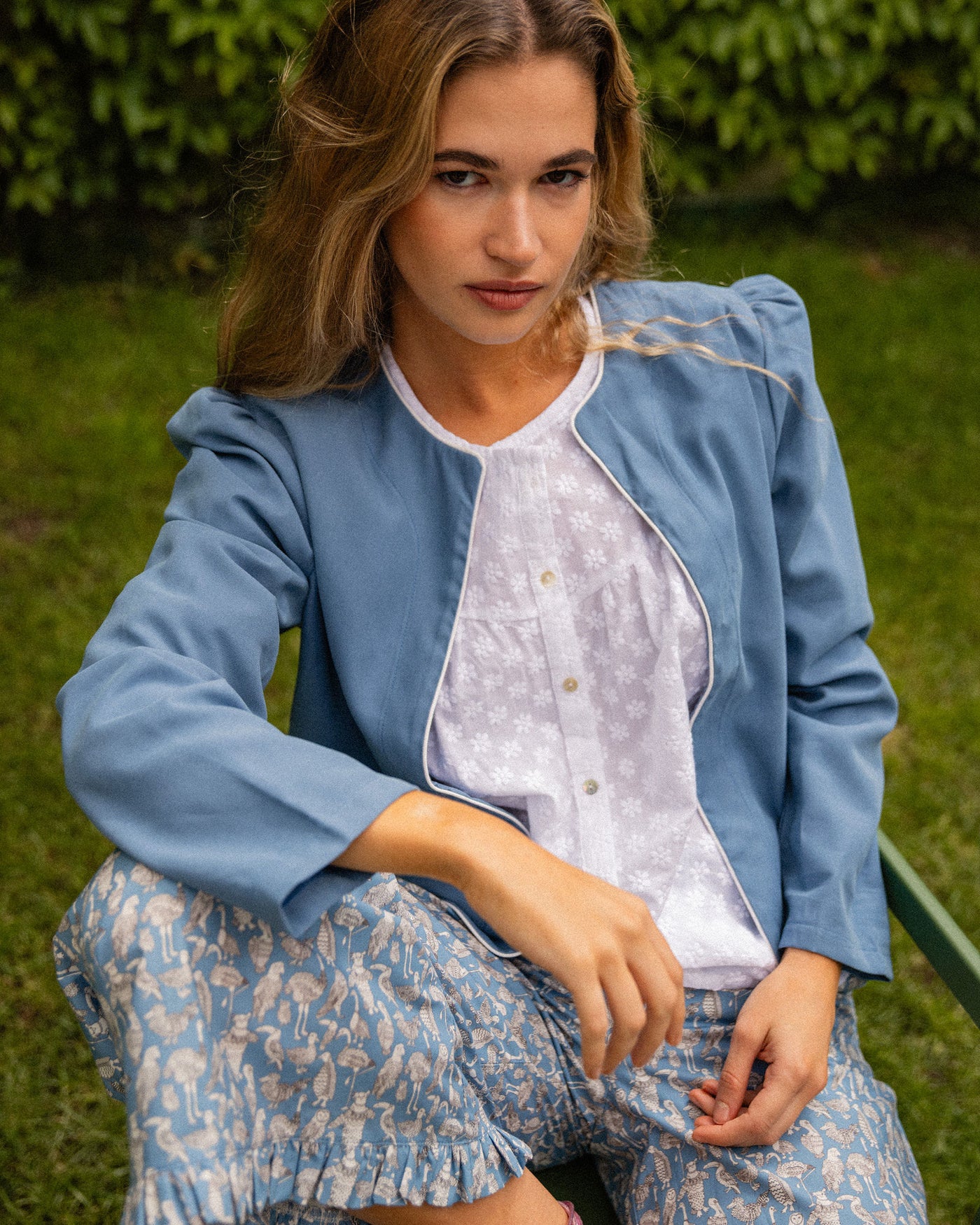 Chaquetita Azafata Azul