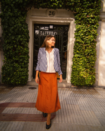 Blazer Corta Santa Fe Azul