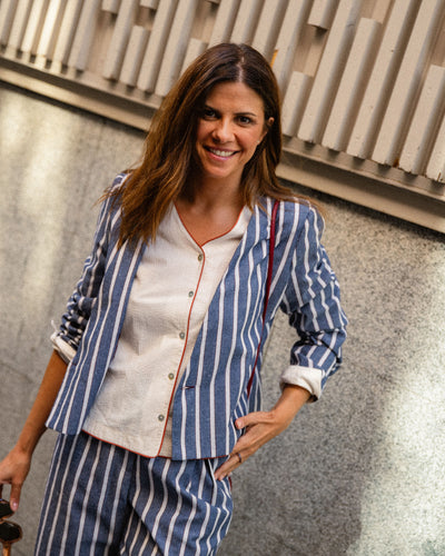 Blazer Corta Santa Fe Azul