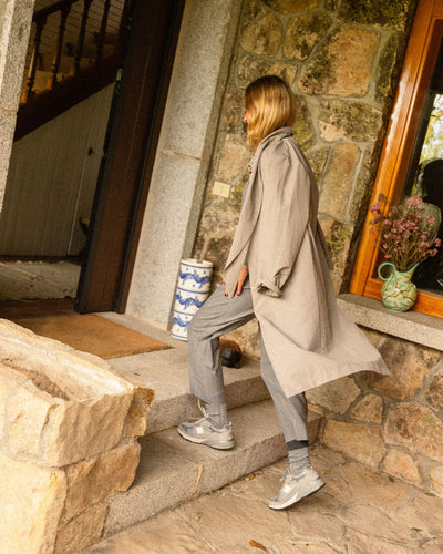 Pantalón Barón Cuadros Mostaza *PRE-VENTA*