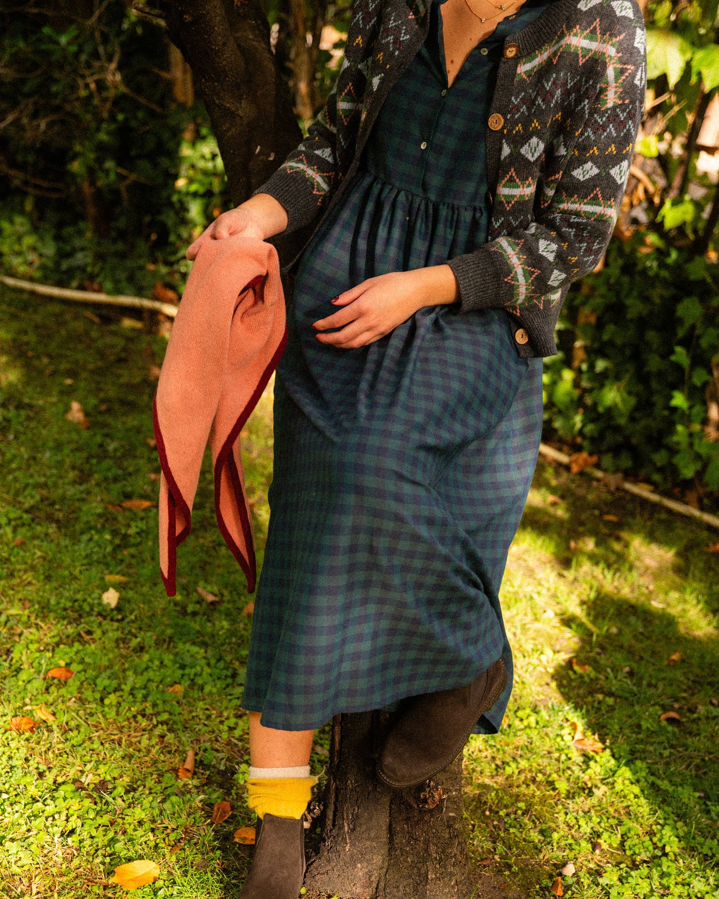 Vestido Blanche Cuadro Botella