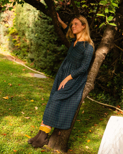 Vestido Blanche Cuadro Botella