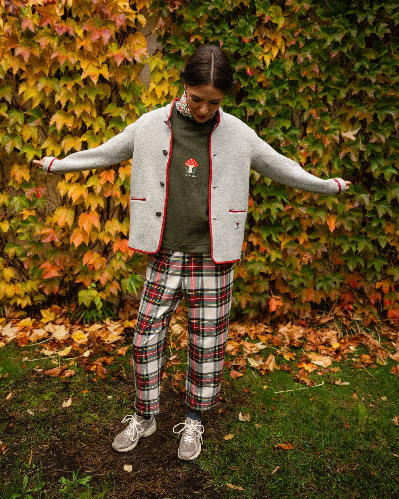 Mono Escocés Tartán Crudo