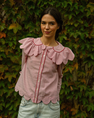 Blusa Naif Rayas Rojas