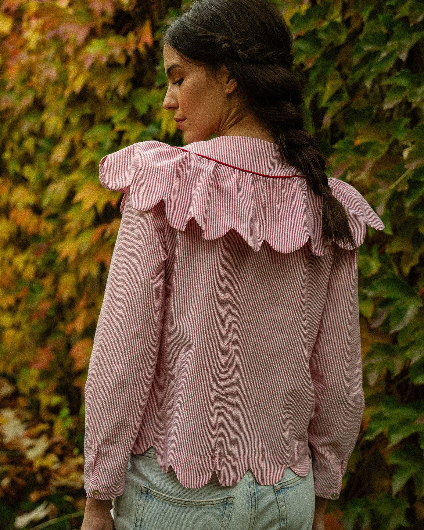 Blusa Naif Rayas Rojas