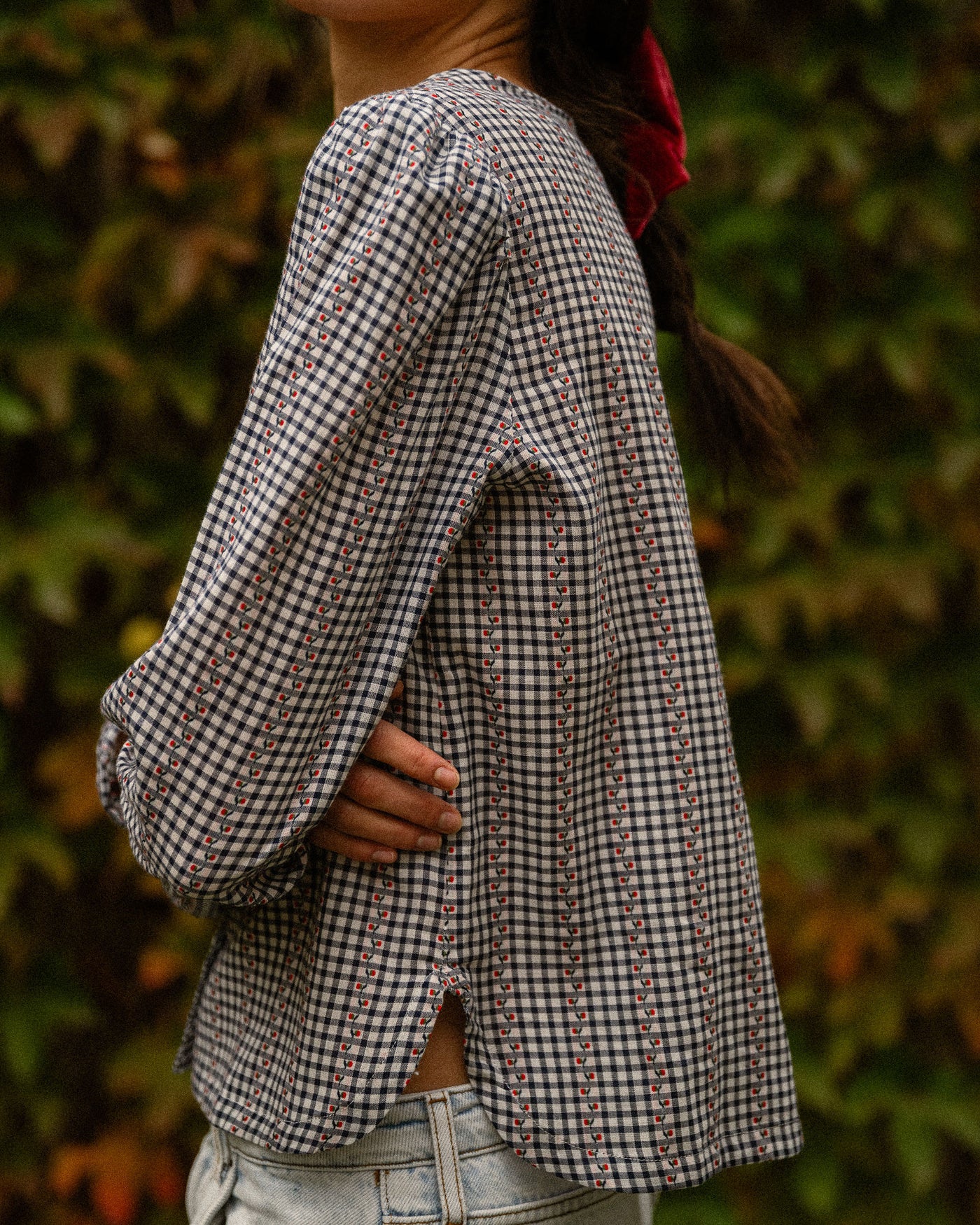 Blusa Vienn Cherry Navy