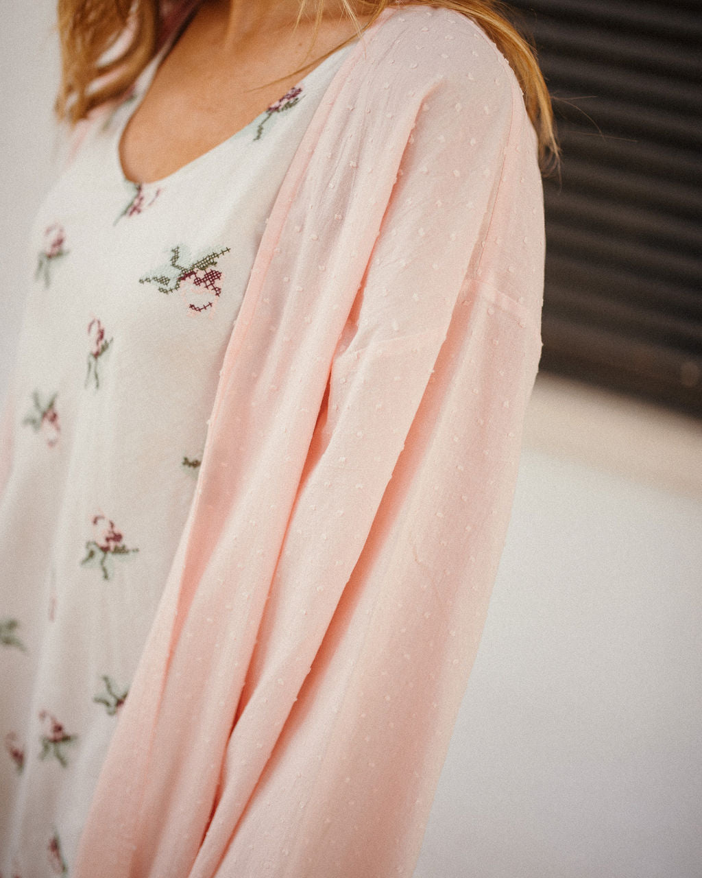Kimono Plumeti Rose