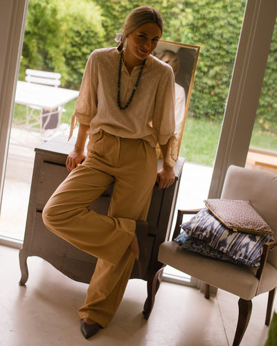 Pantalón Zucca Raya Amarilla