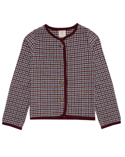 Chaquetita Ducken Azul y Burdeos