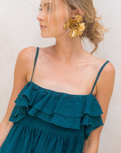 Vestido Sixties Plumeti Pavo