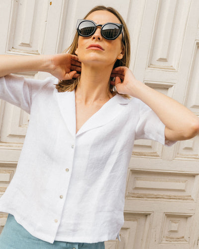 Blusa Coco Lino Blanco