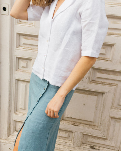 Blusa Coco Lino Blanco