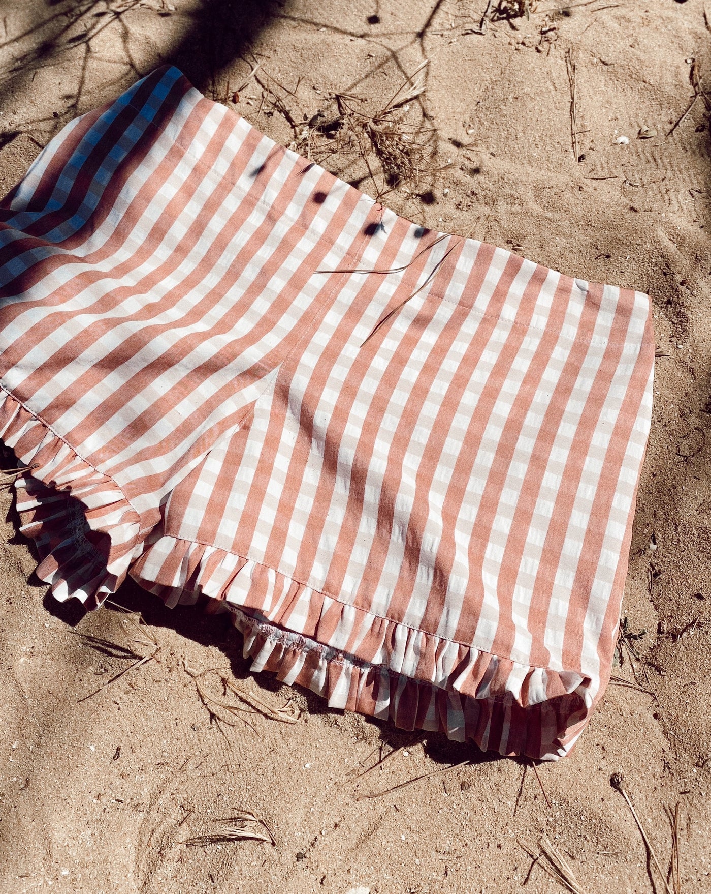 Short Chips Vichy Terracota