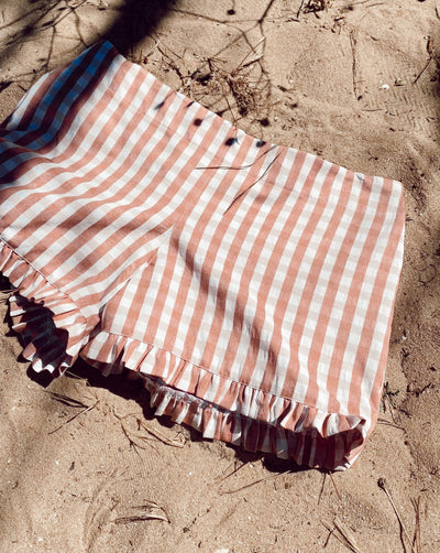 Short Chips Vichy Terracota